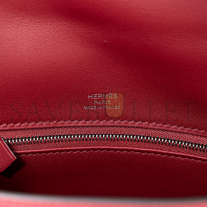 HERMES MASTER KELLY 25 SWIFT AND ECRU TOILE PALLADIUM HARDWARE (25*17*7cm)